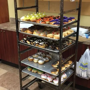 Special donuts for Hanukkah. They're pretty tough to chew.