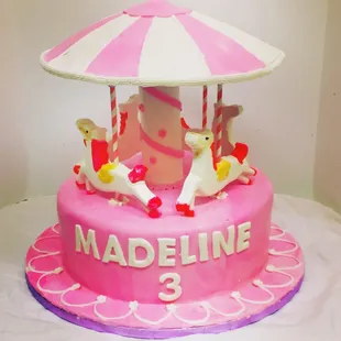 A carousel cake!