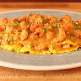 Crawfish omelet