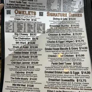 Updated Parish Menu 1/2/2025