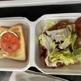 I get the Butt of the tomato &amp; the Butt of the lettuce.