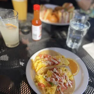 Nice after ride breakfast tacos!