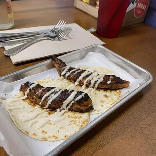 Blackened fish tacos