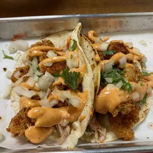 Bang Bang Shrimp Tacos