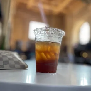 a cup of iced tea