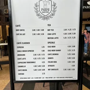 Drink Menu