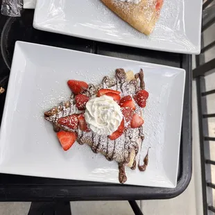 Nutella strawberry crepe