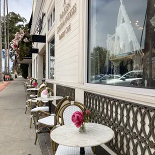 Different view of outdoor seating.