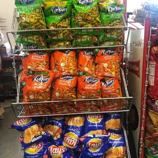 a variety of snacks