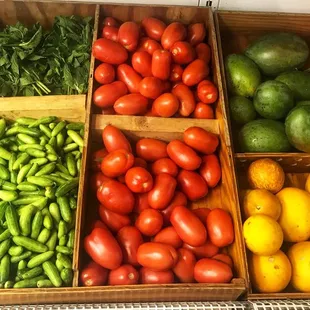 a variety of fruits and vegetables
