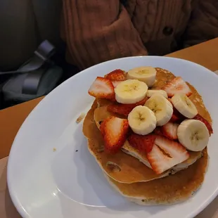 Pancakes and fruit
