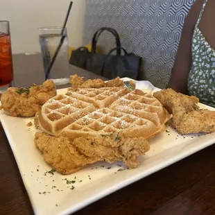 chicken and waffles