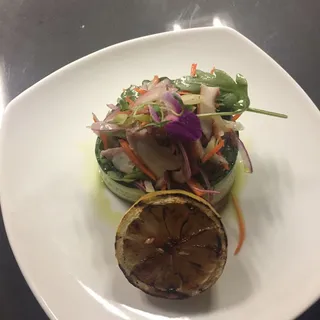 Red Wine Braised Grilled Octopus*