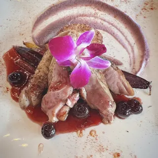 Lemon-Pepper Crusted Duck Breast*