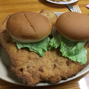 two sandwiches on a plate