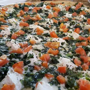 Christmas pizza close up