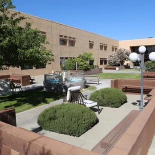 Lovely outdoor spaces.