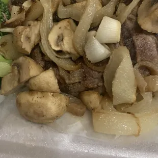 NOT sautéed onions and mushrooms.