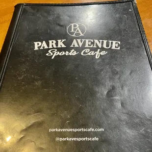 Menu Cover - Contact Info