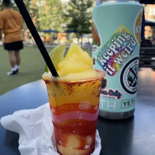 Mangonada. $9 I'm sorry, WHAT?! teeny tiny