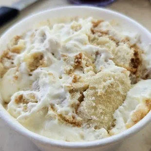 The homemade bread pudding was excellent!