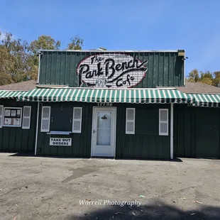 the front of the restaurant