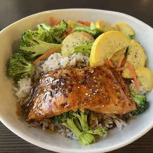 Teriyaki Salmon Bowl