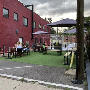 Outdoor dining area