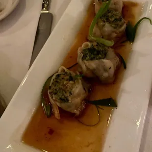 Chicken and Spinach Dumplings