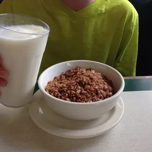 They have offer bowls of cereal. Love it!