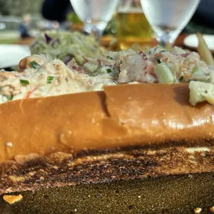 Lobster roll- bread was the highlight