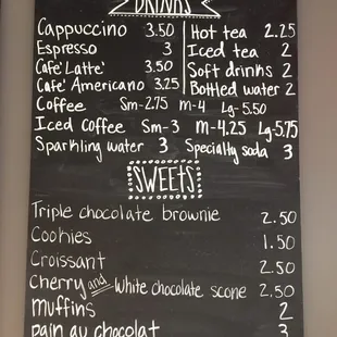 Drinks &amp; Desserts