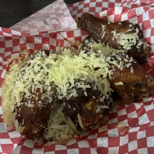 Garlic Parmesan wings