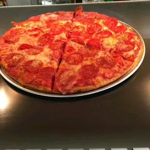 Late night or  breakfast  pizza or donuts great choice