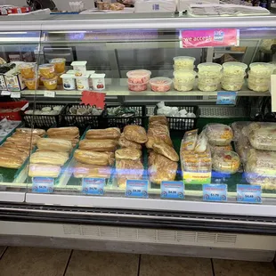 The sandwich selection and the also have salads, fruit cups, yogurts and some other things to pick.