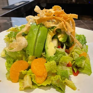 Asian chicken salad (subbed avo for the chicken)