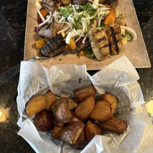 Kebab combo with fresh roasted potatoes