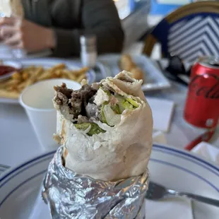 Lamb and Beef Gyro Wrap