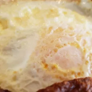 Perfect over medium eggs