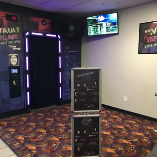 Laser tag entrance