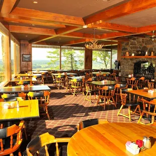 The Lookout Restaurant at Park Mammoth Resort.  20 mile views and delicious food.