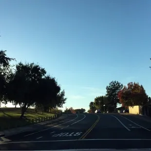 On the corner of the park