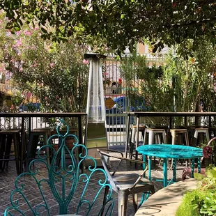 Patio, with parking right next door