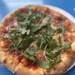 The Cheese with arugula