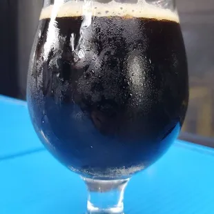 Midday Mauraders - salted caramel imperial porter. Collaboration with yet to officially open Gatling Hall Brewing