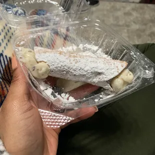 Perfected Cannoli, even to go. Cannoli