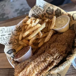 fish and chips, food