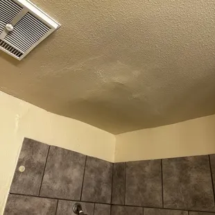 Bathroom ceiling was nasty and looked like it was coming down
