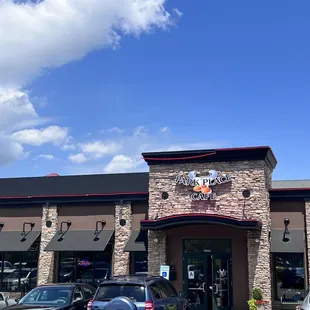 the front of the restaurant