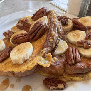 Art or banana pecan French toast you decide